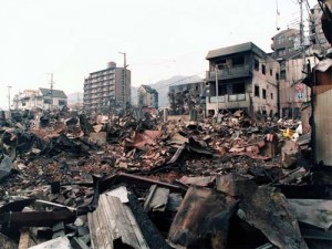 Panorámica de Puerto Príncipe después del terremoto.