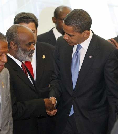 Obama promete a Préval apoyo “total” Obama promete a Préval apoyo “total”