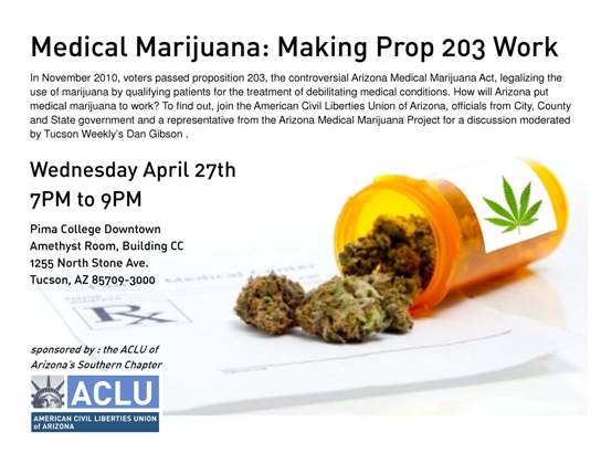 Federal Judge Grants ACLU Request to Throw Out Lawsuit Challenging Arizona Medical Marijuana Law Federal Judge Grants ACLU Request to Throw Out Lawsuit Challenging Arizona Medical Marijuana Law