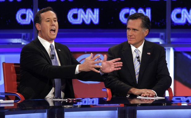 Romney critica a su rival Santorum por buscar el voto demócrata en Michigan Romney critica a su rival Santorum por buscar el voto demócrata en Michigan