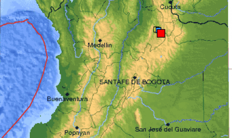 Sismo de 5,3 grados sacude noreste de Colombia Sismo de 5,3 grados sacude noreste de Colombia