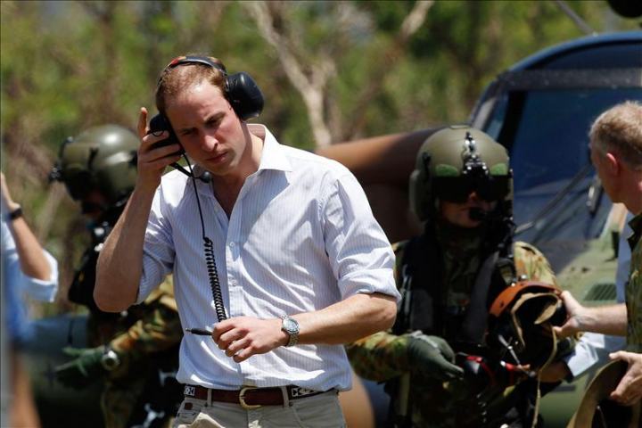 El príncipe Guillermo regresa tras su instrucción en las Malvinas El príncipe Guillermo regresa tras su instrucción en las Malvinas