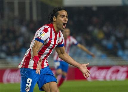 Falcao mantiene al atlético en la cima Falcao mantiene al atlético en la cima