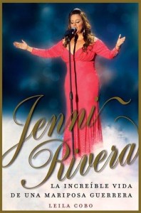 La portada del libro de Leila Cobo "Jenni Rivera: La increíble vida de una mariposa guerrera" en una imagen proporcionada por C.A. Press. El libro sobre la popular cantante fallecida en un accidente de avión el 9 de diciembre en México fue publicado el miércoles 20 de marzo de 2013. (Foto AP/C.A. Press)
