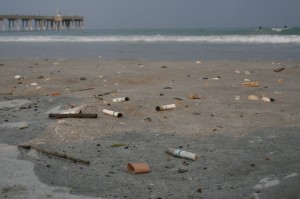 La basura tóxica de los cigarrillos incluye un filtro de plástico que sólo se bio-degrada en condiciones extremas, los cuales ponen a la fauna en peligro y crean un costoso caos en los cursos de agua, parques, playas y caminos de Estados Unidos.