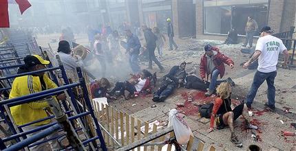 Bombas de Boston hechas con ollas de presión. Tres personas murieron, incluyendo un niño de 8 años, y más de 170 fueron heridas. Bombas de Boston hechas con ollas de presión. Tres personas murieron, incluyendo un niño de 8 años, y más de 170 fueron heridas.