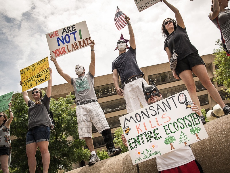 Protestan contra el gigante biotecnológico agrario Monsanto en 250 ciudades Protestan contra el gigante biotecnológico agrario Monsanto en 250 ciudades