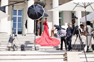 Uma Thurman en la sesión de fotos para el Calendario Campari 2014. Foto Cortesia Grupo Campari/Fotografo Koto Bolofo
