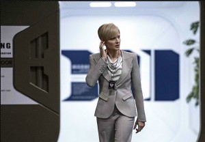 Jodie Foster interpreta a la secretaria de Defensa de la inalcanzable ciudad de Elysium, destinada unicamente a la clase social alta.