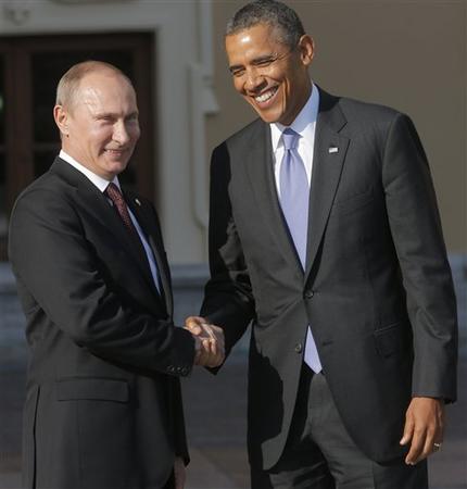 En medio de tensiones, Obama y Putin se saludan En medio de tensiones, Obama y Putin se saludan