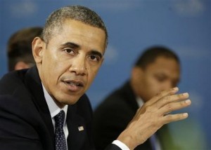 Fotografía de archivo del 6 de septiembre de 2013 del presidente Barack Obama hablando en San Petersburgo, Rusia. (Foto AP/Pablo Martínez Monsiváis, Archivo)