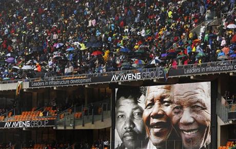 Sudafricanos y líderes mundiales honran a Mandela Sudafricanos y líderes mundiales honran a Mandela