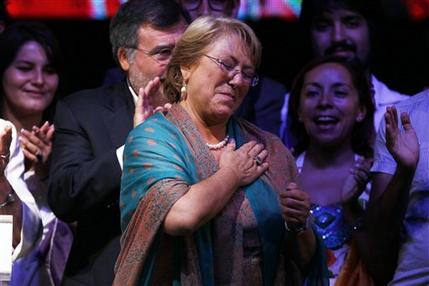 Victoria abrumadora de Bachelet en Chile Victoria abrumadora de Bachelet en Chile