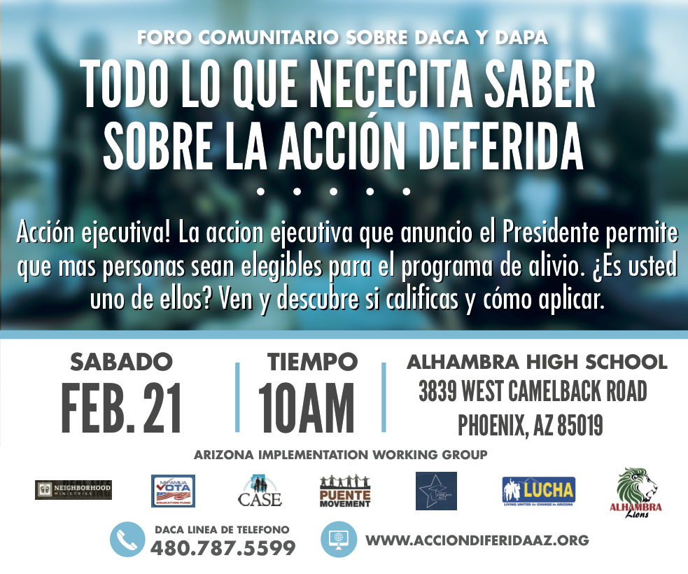 February 21st DACA Forum at Alhambra High School