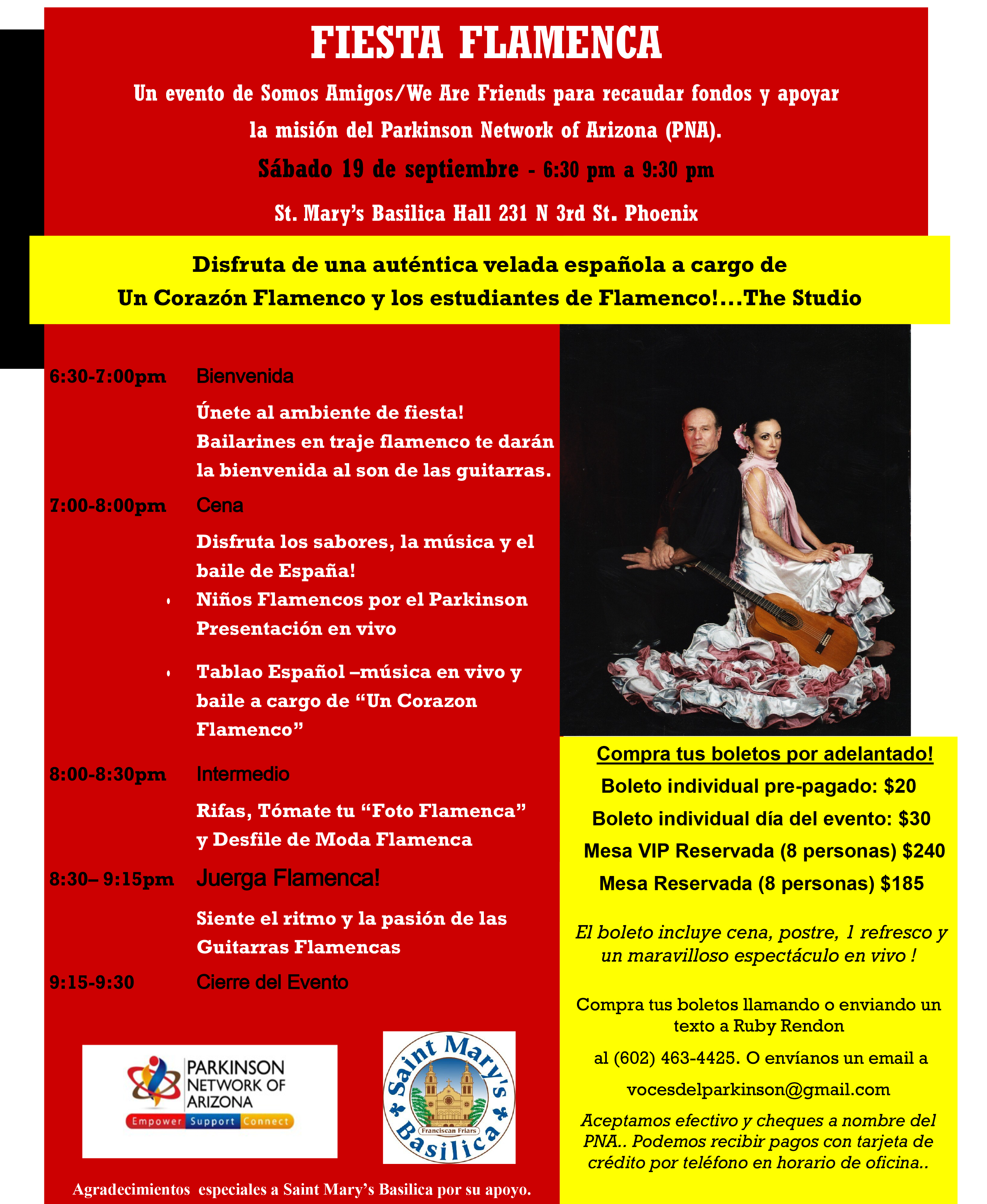 Fiesta Flamenca a beneficio de los pacientes con Parkinson