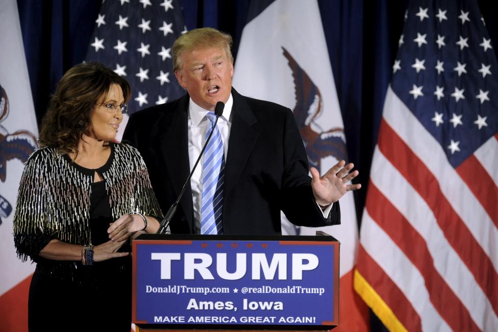 Sarah Palin anuncia su apoyo a Donald Trump Sarah Palin anuncia su apoyo a Donald Trump