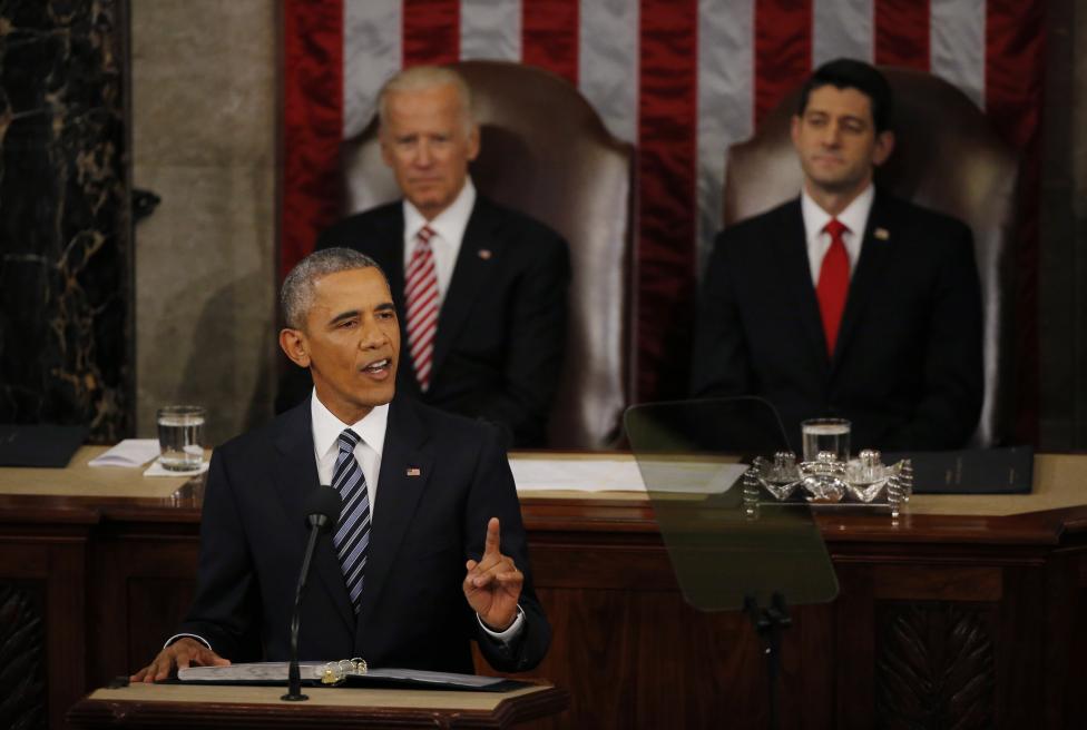 Obama busca establecer tono para año electoral en último discurso del Estado de la Unión Obama busca establecer tono para año electoral en último discurso del Estado de la Unión