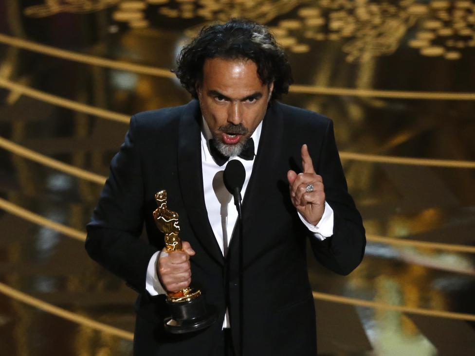 “El color de la piel es tan irrelevante como el largo del cabello”, citó  González Iñárritu  al recibir el Oscar como Mejor director