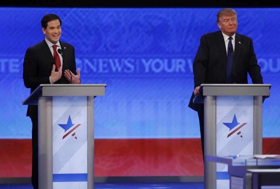 Marco Rubio flaquea en debate presidencial y ofrece esperanza a sus rivales republicanos Marco Rubio flaquea en debate presidencial y ofrece esperanza a sus rivales republicanos