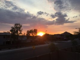 Hermoso atardecer de solsticio de verano, captado en Buckeye, AZ. Foto: Maria Bonilla/ Panorama Online
