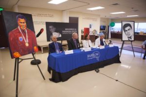 The press conference on Monday was held in an exercise room at the Center used every day by hundreds of patients stricken with the same disease as Ali, who died Friday at 74. They receive the same care that “The Greatest” did. The Center is located on the Dignity Health St. Joseph’s Hospital and Medical Center campus, which houses Barrow Neurological Institute.
