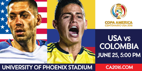 La emoción de la Copa America Centenario llega al Estadio de la Universidad de Phoenix La emoción de la Copa America Centenario llega al Estadio de la Universidad de Phoenix