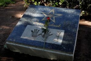 The hand prints of the former iconic Mexican singer and song writer Juan Gabriel are seen at his house after his death in Ciudad Juarez, Mexico, August 28, 2016. REUTERS/Jose Luis Gonzalez