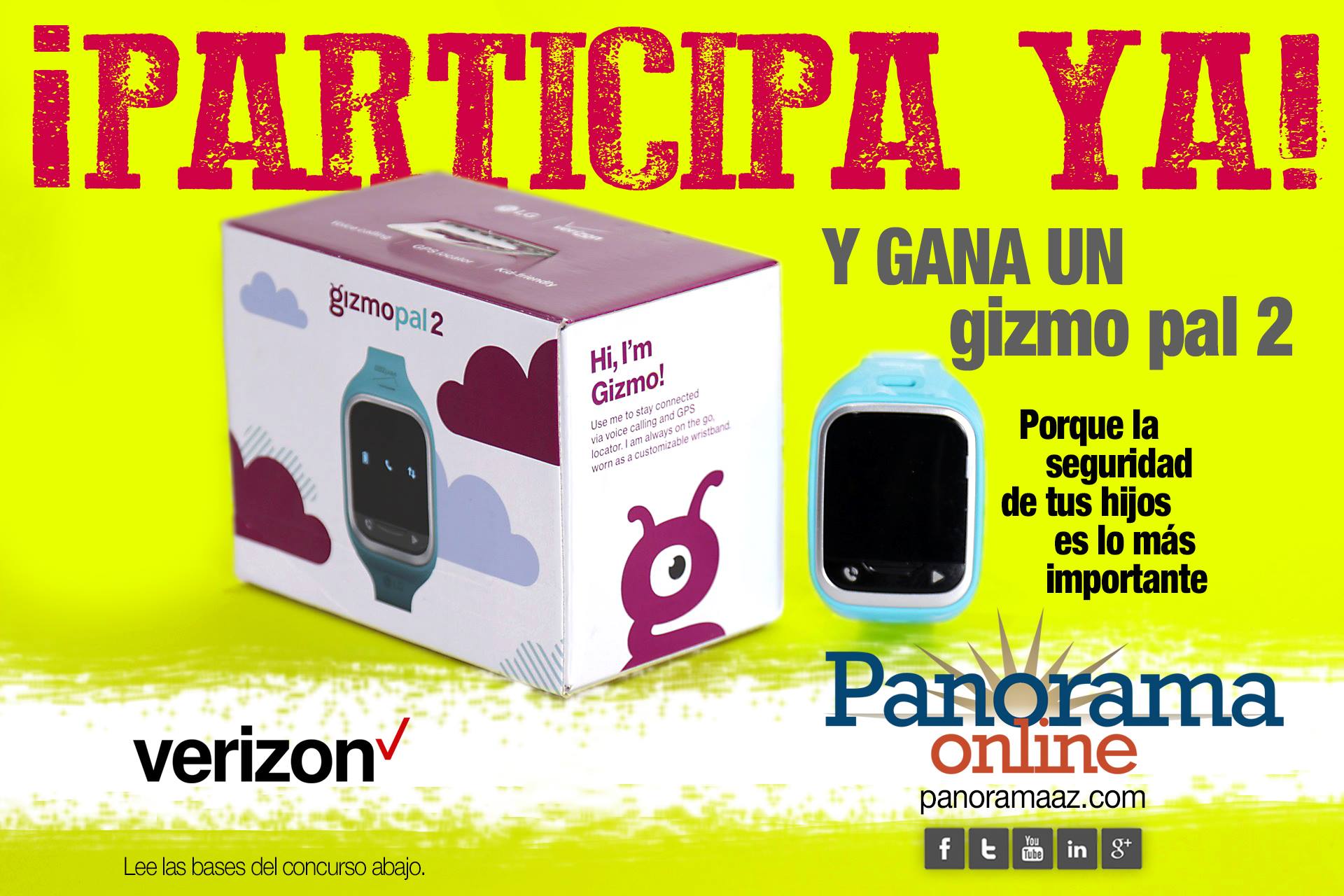 Panorama Online y Verizon te regalan un Gizmo Pal 2 de LG Panorama Online y Verizon te regalan un Gizmo Pal 2 de LG