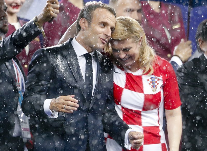 El presidente de Francia, Emmanuel Macron, disfrutó la final del Copa FIFA como ningún otro