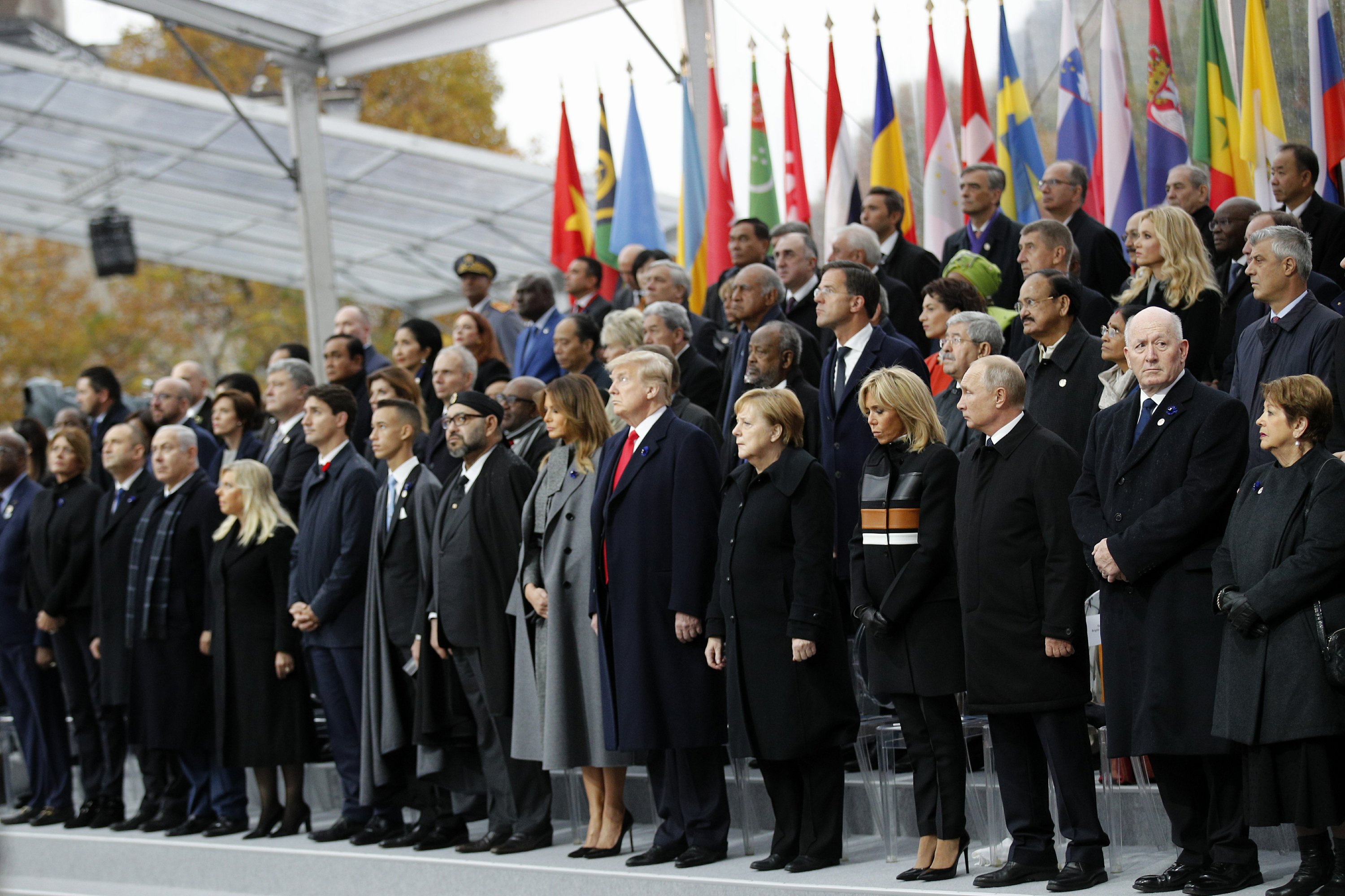 Líderes mundiales conmemoran el centenario del armisticio Líderes mundiales conmemoran el centenario del armisticio