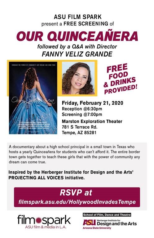 ASU Film Spark presenta una proyección gratis de la cinta “Our Quinceañera”